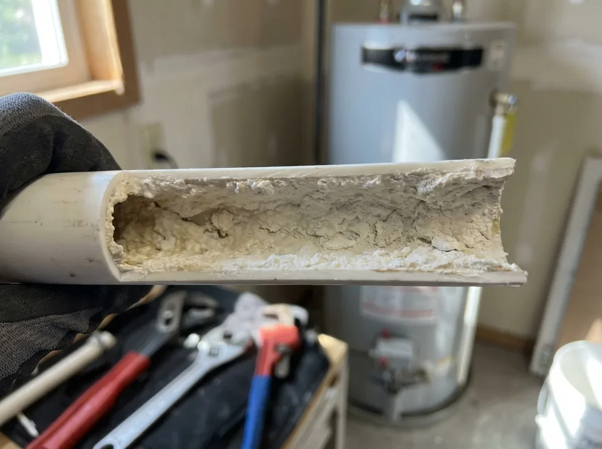 The Scale Buildup Inside Pipes You Can't See — hard water damage phoenix