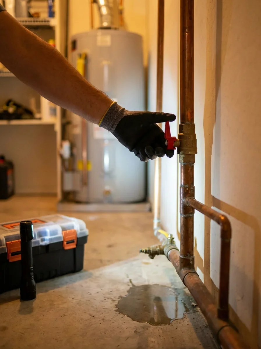 Stop the Water First — plumbing emergency Phoenix