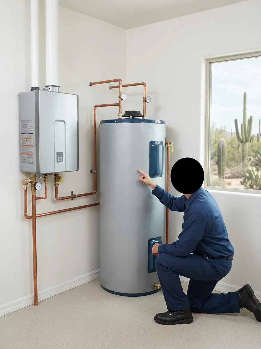 How Each System Works (And Why It Matters in Phoenix) — tankless vs tank water heater Phoenix